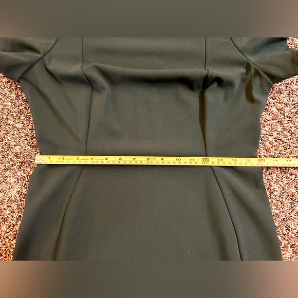 Calvin Klein Crew Neck Short Tulip Sleeve Solid Sheath Stretch Dress size 12 (L) - Picture 5 of 16